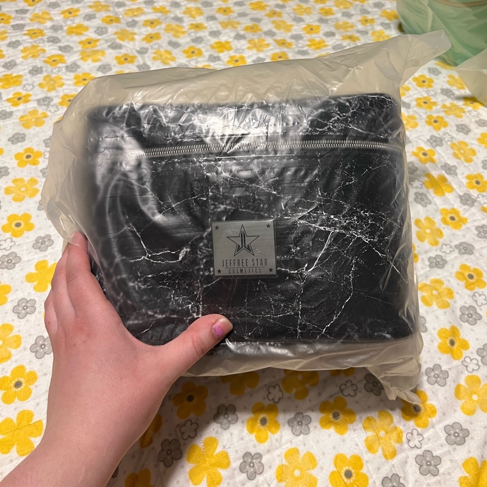 Black Marble Jeffree Star Cosmetics bag